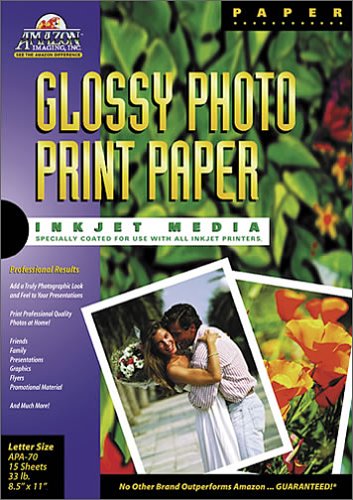Papier photo brillant pour jet d'encre pour corriger les impressions ternes à la maison