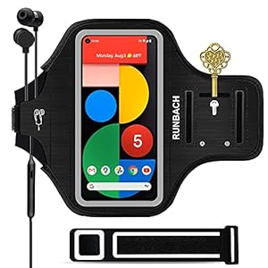 RUNBACH Running Armband for Google Pixel 6/6 Pro/5a/4XL/3a XL/3 XL,Sweatproof Running Exercise Case with Card Slot for…