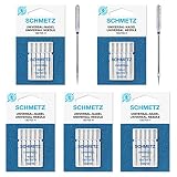 25 Schmetz Universal Sewing Machine Needles 130/705H 15x1H Size 100/1625