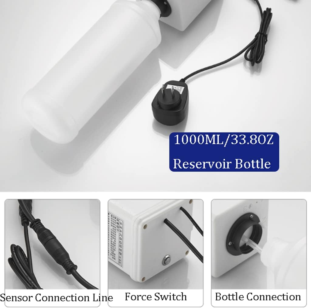 Farmhouse Automatic Soap Dispenser Touchless Hand Gel Dispenser W/Clear Tank Large Capacity Built in Sink Soap Dispenser W/Smart Sensor Pump Bottle