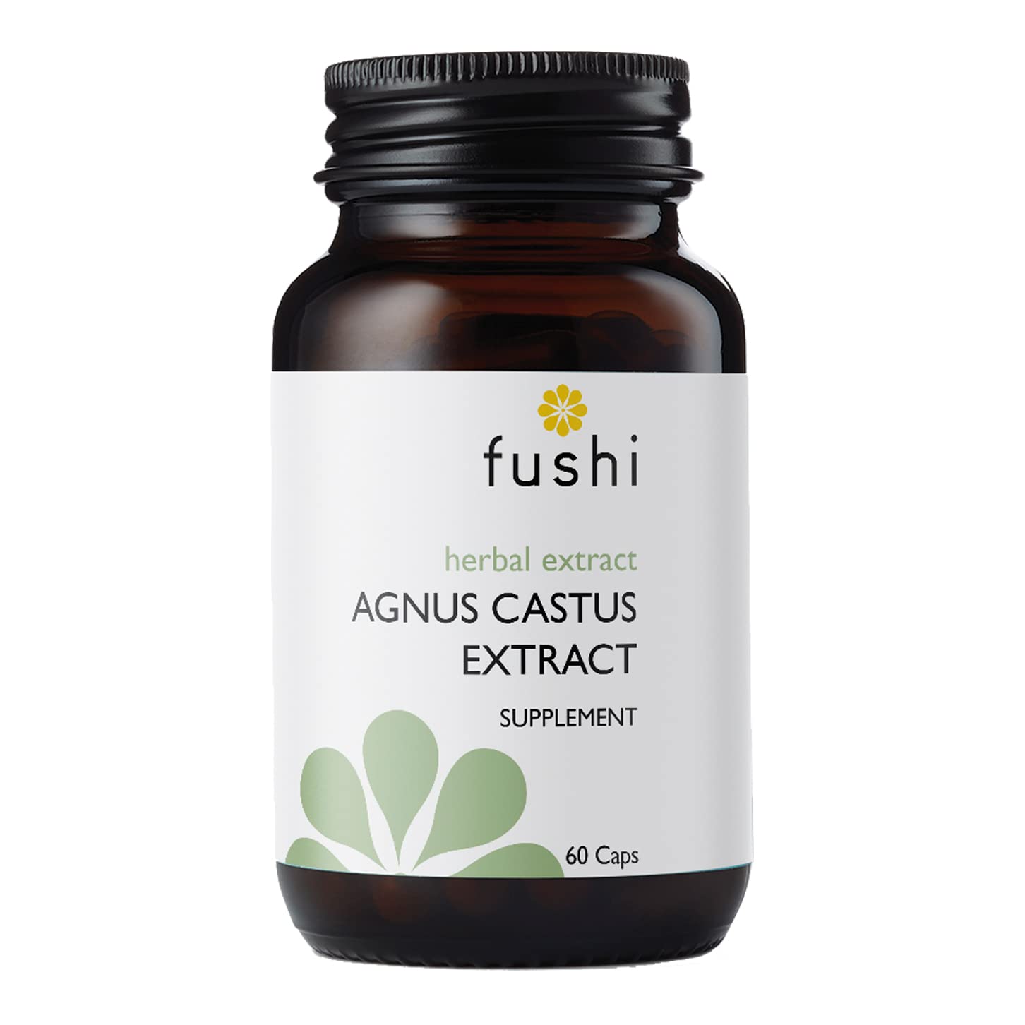 FushiOrganic Chaste Tree (Agnus Castus) Extract High Strength Capsules, 60 Caps | Fresh-Ground Whole Food | Collagen Regeneration | Benefits for skin, hair & nails | Vegan | Made in the UK