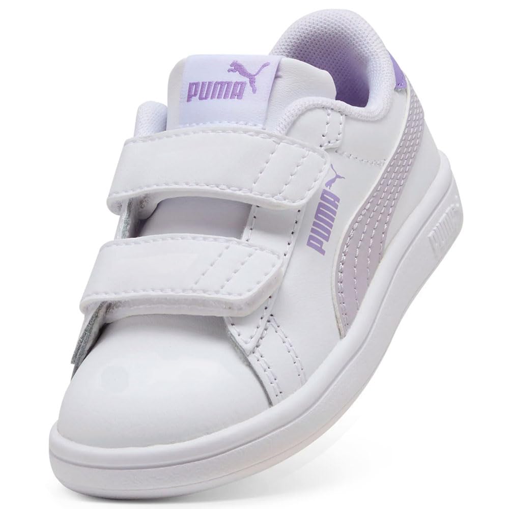 PUMA Baskets à Fermeture Facile en Cuir Smash 3.0 Enfant - 5
