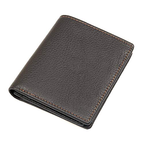 ZXD Petit portefeuille exquis court Bifold Portefeuilles Hommes Femmes IRF argent en cuir noir clip de fixation Purse Voyage avant poche carte de crédit Porte-monnaie Porte-monnaie vacances cadeau Cover