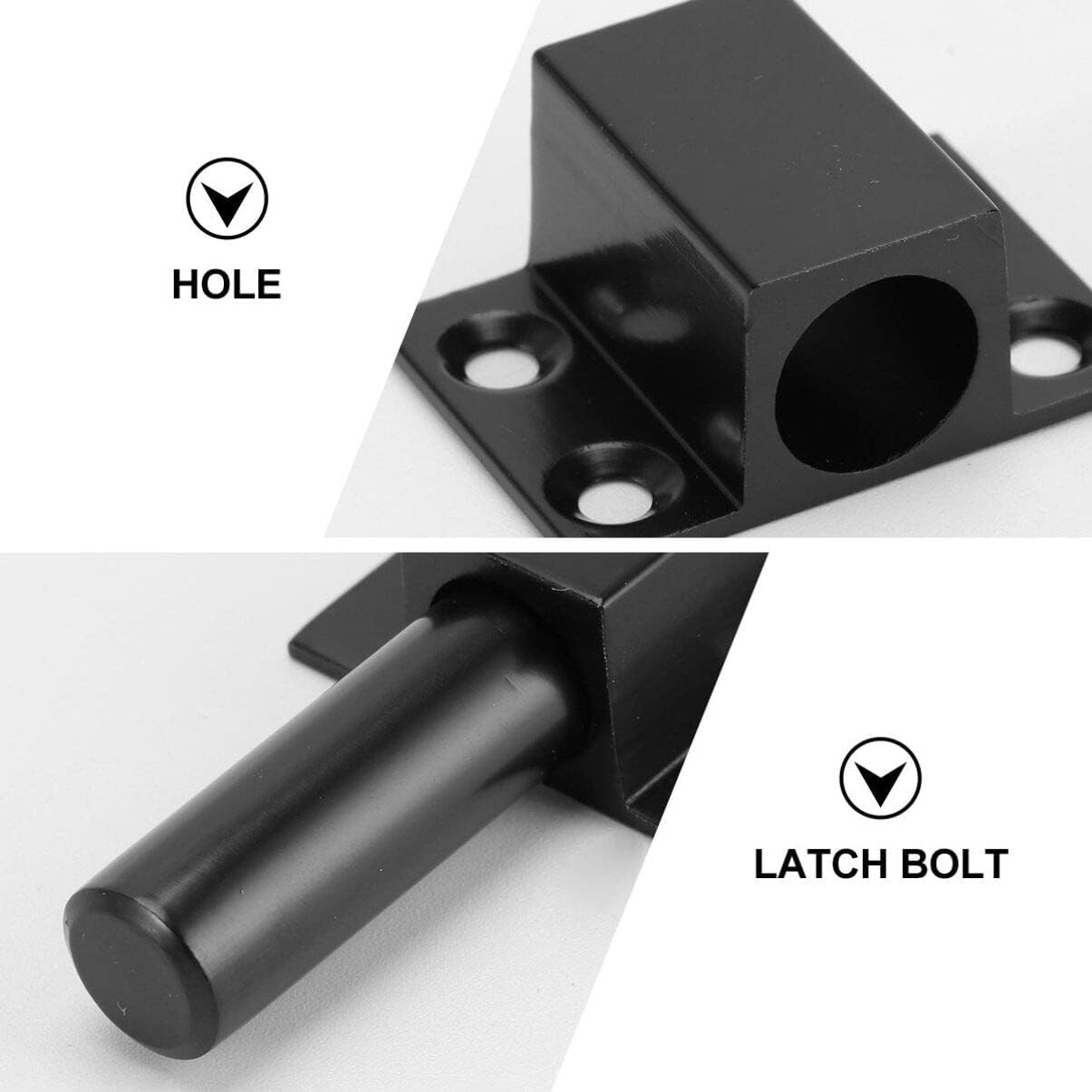 Plug Sliding Lock Bolt Door Latch Bolt Slide Lock Sliding Latch Barrel Bolt ()