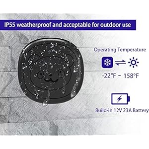 Wifi Doorbell Canine Bells for Potty Coaching Ip55 Waterproof Doorbell Chime Working at 950 Toes with 55 Melodies 5 Quantity Ranges Led Flash 1 Receiver 2 Transmitters  Cucciolini Doodles Wi fi doorbell canine bells for potty coaching ip55 waterproof doorbell chime working at 950 toes with 55 melodies 5 quantity ranges led flash 1 receiver 2 transmitters   cucciolini doodles