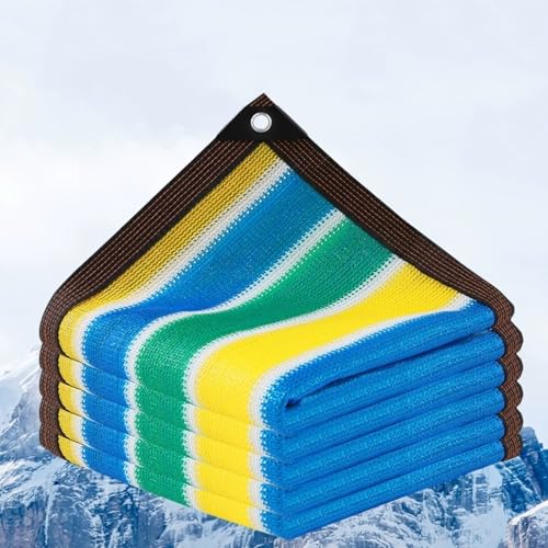 Rete Parasole,Panno Ombreggiante Criptato Ispessito,Rete Telo Ombra Isolante Termico Resistente ai Raggi Uv al 99%,Tenda a Vela a 1 Foro da 50 Cm,per Tetto/Balcone/Esterno (2x3m/6.6x9.8ft)