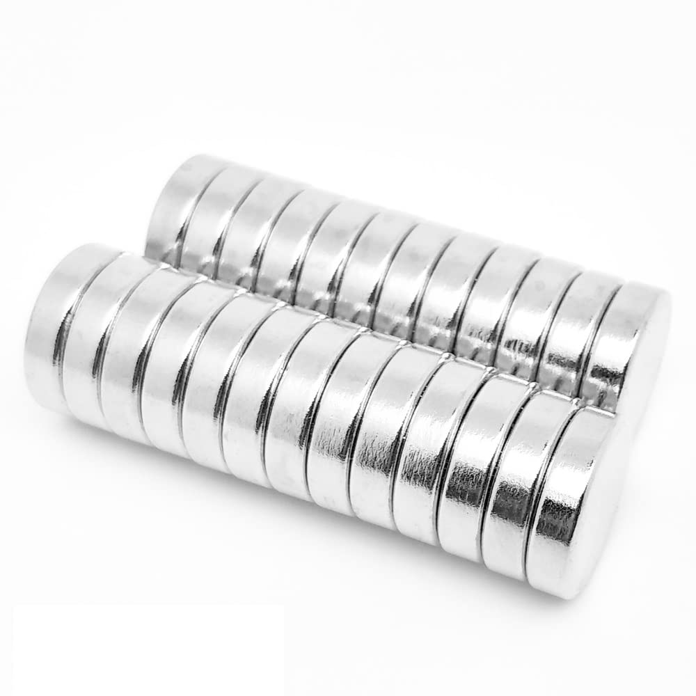 15x4mm Thin Magnet 15mmX4mm Permanent Magnet disc 15x4mm Magnetic Round Refrigerator Magnets, Fridge, Office, Whiteboard Magnets for Crafts,Office, Kitchen(20PCS 15x4)