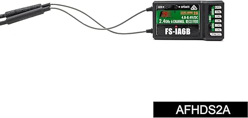 Miniatura 3 de Flysky FS-iA6B Receptor de 2.4 GHz, 6 canales de largo alcance, doble pass, salida PPM PWM y telemetría con ibus para barco RC (3 piezas)
