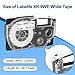 XR-9WE Replace for Casio Label It Tape 9mm 3/8'' XR-9WE XR9WE XR-9WE2S Black on White Tape Cassette Comaptible Casio EZ Label Printer KL-750 KL-60 KL-100 KL-120 KL-430 KL-780 KL-7200, 3-Pack