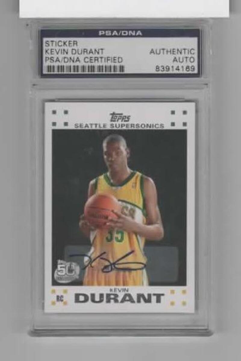 Amazon.com: 2007-08 Topps #2 Kevin Durant RC Rookie AUTO NBA 