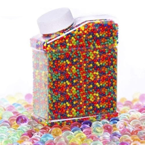 HALAMODO Water Beads Pack for Garden Rainbow Mix 20 000 Beads Growing Balls Jelly Water Gel for Spa Vases Plant Wedding and Easter Party Home Decor