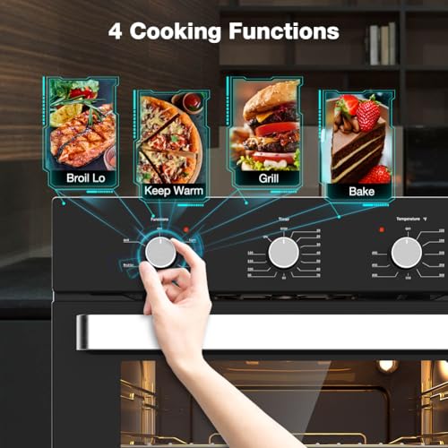 Thermomate ESMB 24 Inch Single Wall Oven, Etl Certified, Thermomate 2.79 Cu. Ft. Built-In Electric Wall Oven thumb #1