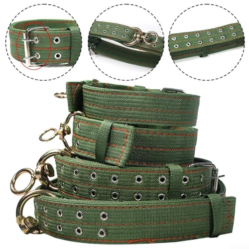 Robustes Rinderhalsband mit robuster Metallschnalle zum sicheren Zurückhalten von Nutztieren (kleines Kuhhalsband)