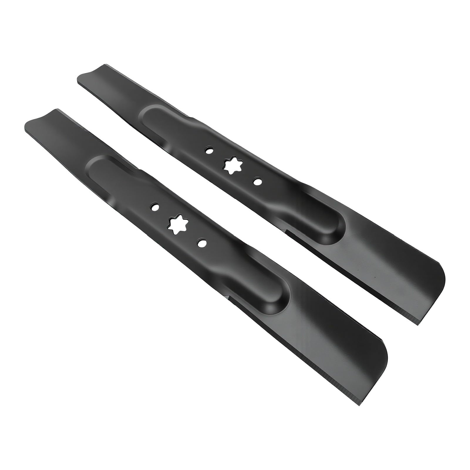 2 Cuchillas para Cortacésped, 942 04308 742 04308, Diseño de Elevación Alta con Orificio de 6 Estrellas, Repuesto para Cortacésped T105 T110 T130 XT1 LT42 de 42 Pulgadas
