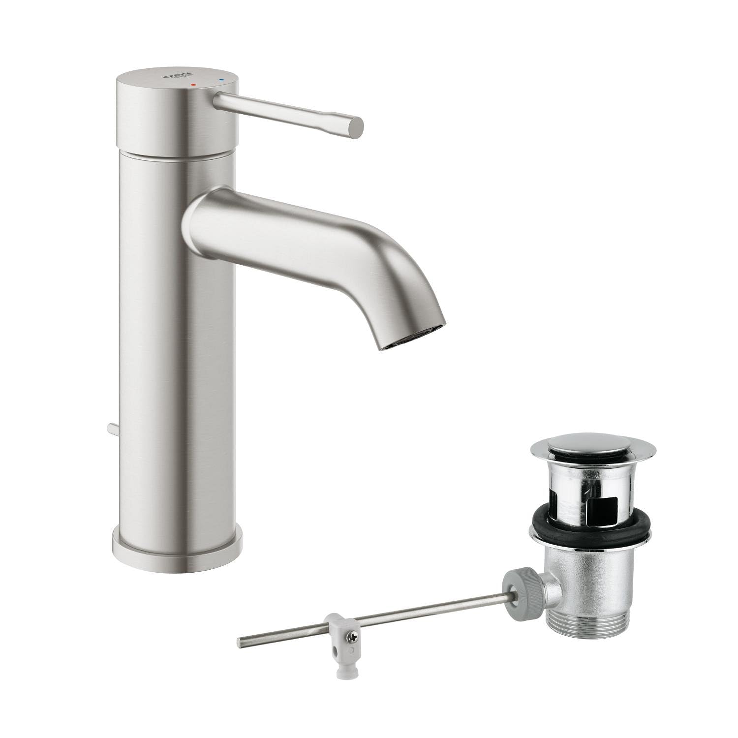 Robinet de lavabo GROHE Essence Taille S Supersteel 23589DC1