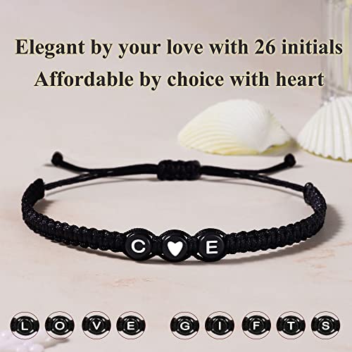 Initial Bracelets for Women Men's Bracelets Gifts for Girlfriend Boyfriend Letter Bracelets I Love You Gifts for Her Him Best Friend Birthday Gift Christmas Jewelry