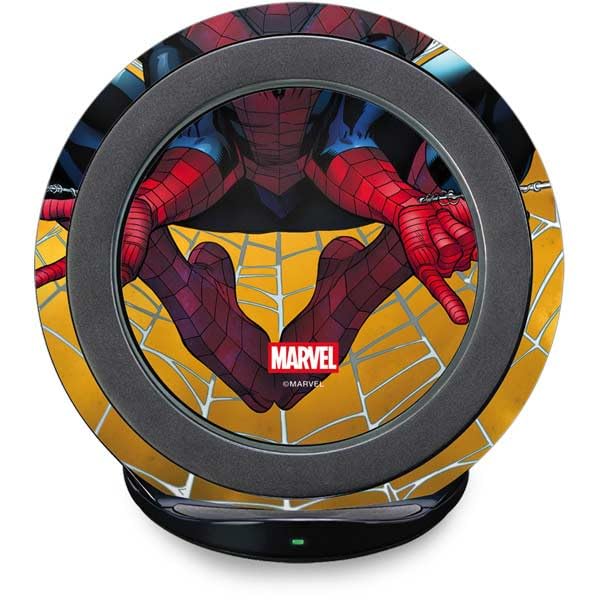 Skinit Decal Other Skin Compatible with Fast Charge Wireless Charging Stand - Officially Licensed Marvel Spiderman Web Shooting Design