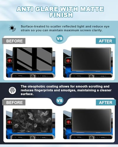 Image of CDEFG for 2025 2026 Toyota 4Runner Tacoma Screen Protector Matte 14-Inch, Tempered Glass Anti Glare for 2024 2025 2026 Toyota Tacoma /2025 2026 4Runner Accessories 14 inch Screen Cover Anti Fingerprint