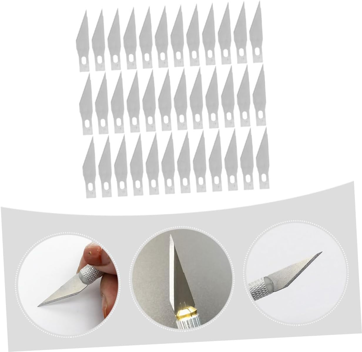 Gatuida 1 box Replacement Craft Cutting Blades Steel Trimming Blades for Durable Precision Tools for Hobbyists and Projects