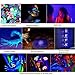 Black Light Bar 10W 1ft LED Blacklight for Fluorescent Tapestry Poster Body Paint Glow Party UV Strip Lights for Cabinet and Display Magnetic THLITURE 2 Pack