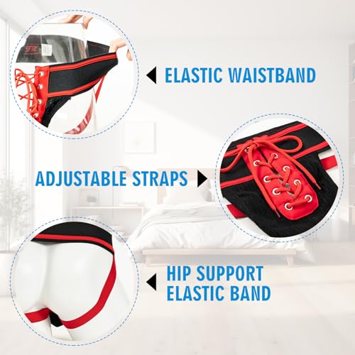 Mens Sexy Jock Staps Lace-UP G-String Striped Underwear Thongs3