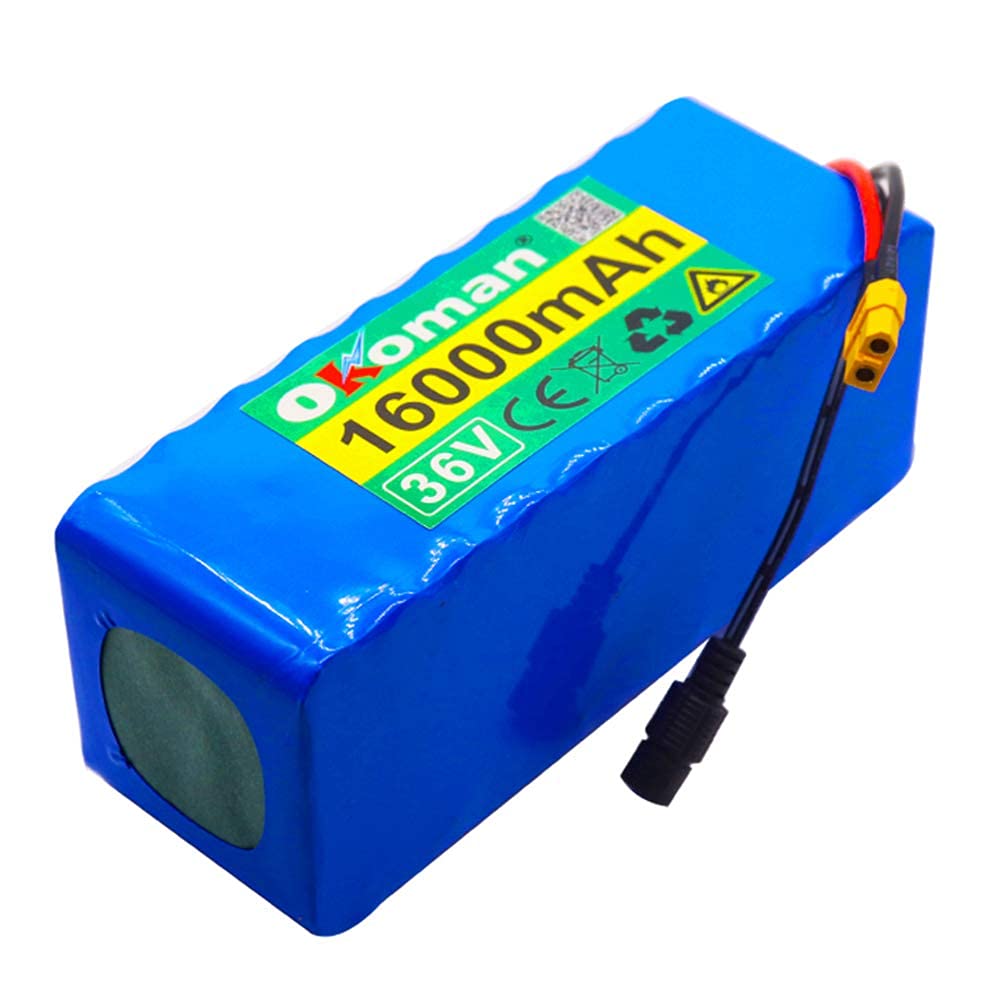Batterie Lithium 36V 12Ah Pour Vélo électrique/trottinette - Configuration 10S3P, Courant Max 30A, Chargeur Inclus - Compatible Moteurs 100W à 500W