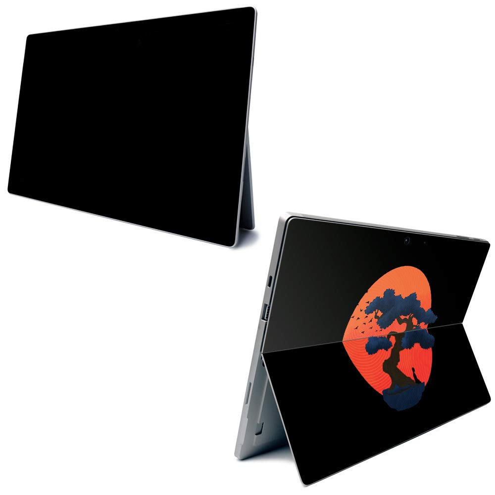 MightySkins Carbon Fiber Skin for Microsoft Surface Pro 7 - Meditation | Textured Carbon Fiber Finish | Easy to Apply, Remove, and Change Styles | Made in The USA