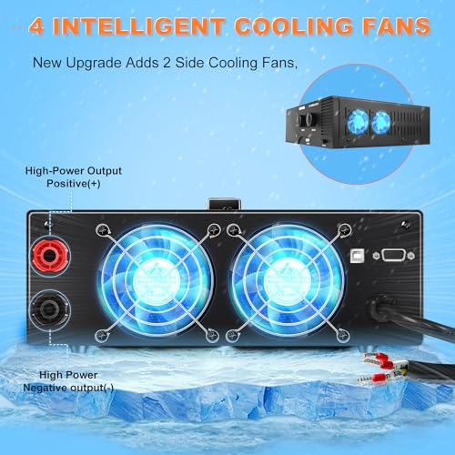 Image of NICE-POWER DC Power Supply Variable 30V 60A, 1800W High Power Benchtop Power Supply with Encoder Adjustable Switching Voltage Regulator, Benchtop Laboratory Power Supply with Built-in Intelligent Fan