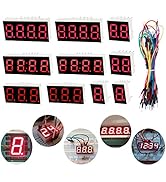 Youmile 10PCS LED Display 7 Segment 1Bit 2Bit 3Bit 4Bit Common Cathode 10PIN Red Light For Arduin...