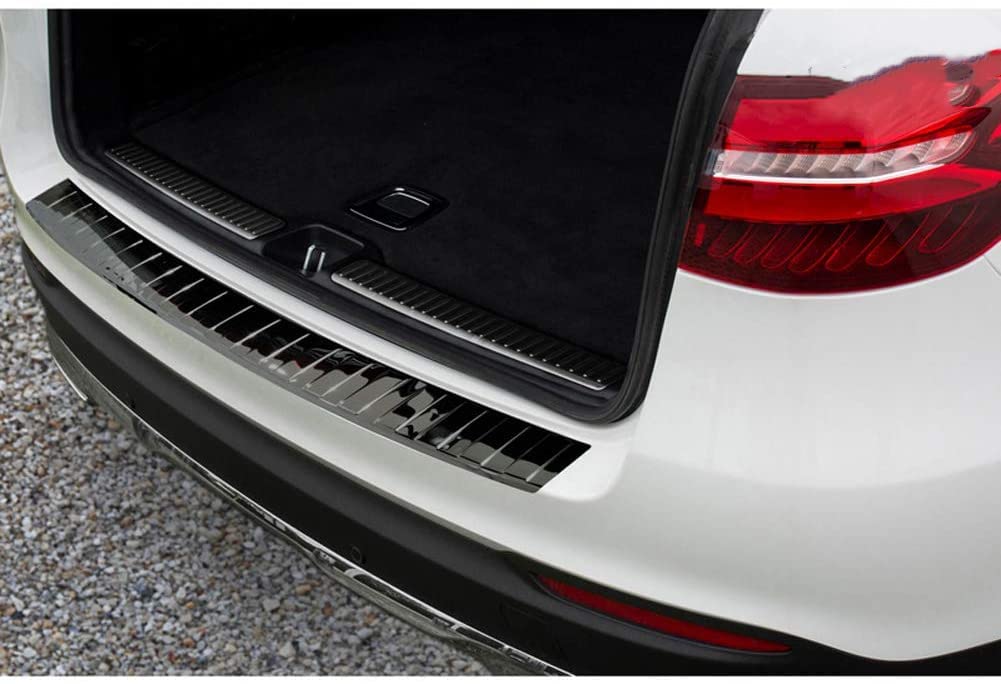 DYTWXG Protecteur de Pare-Chocs arrière de Voiture en Acier Inoxydable pour Mercedes GLC 2015-2020, Bandes décoratives de Protection de Coffre Accessoires de Style de Couverture de Plaque