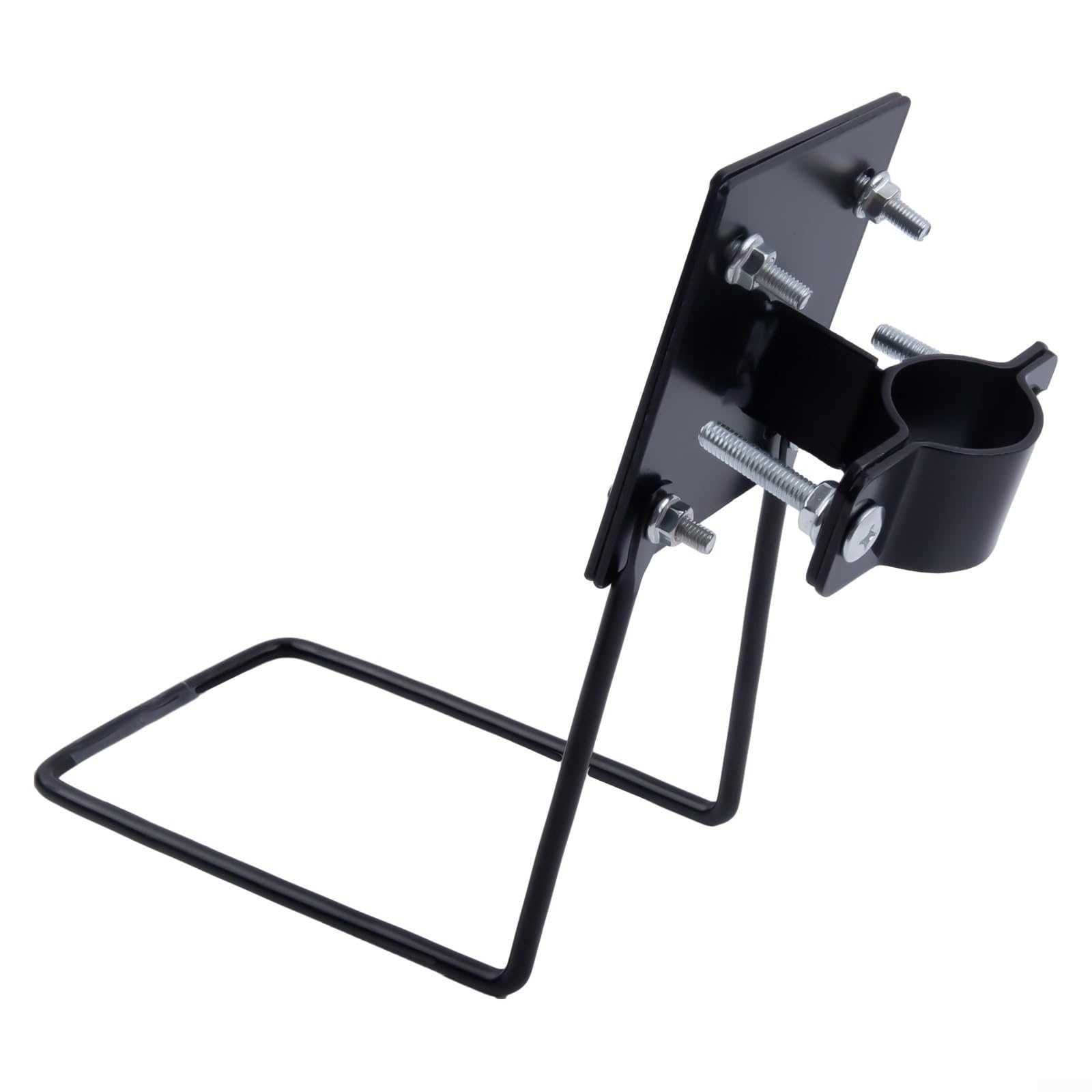 Soporte fijo para cesta de bicicleta, soporte de metal para cesta de bicicleta plegable para bicicletas de carretera y bicicletas de montaña