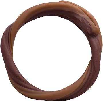N-Bone 204g Puppy Teething Toys - Puppy Chew Ring - Peanut Butter, 6 Rings
