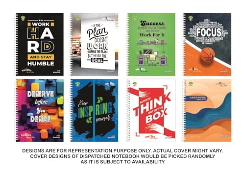Image of amblitz Mega Spiral Notebook | 18 X 24 CM | B5 Size | School /College Students's Choice for Note Making | 70 GSM Thick White Paper | Diary Size | Personal & Office Use | (1000 Pages, RULED Notebook)