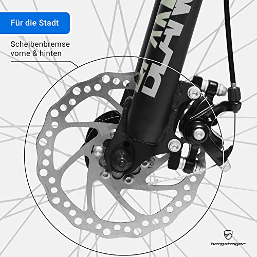Bergsteiger Makalu 26 Zoll Mountainbike – Aluminium, Hardtail, 21 Gang-Schaltung