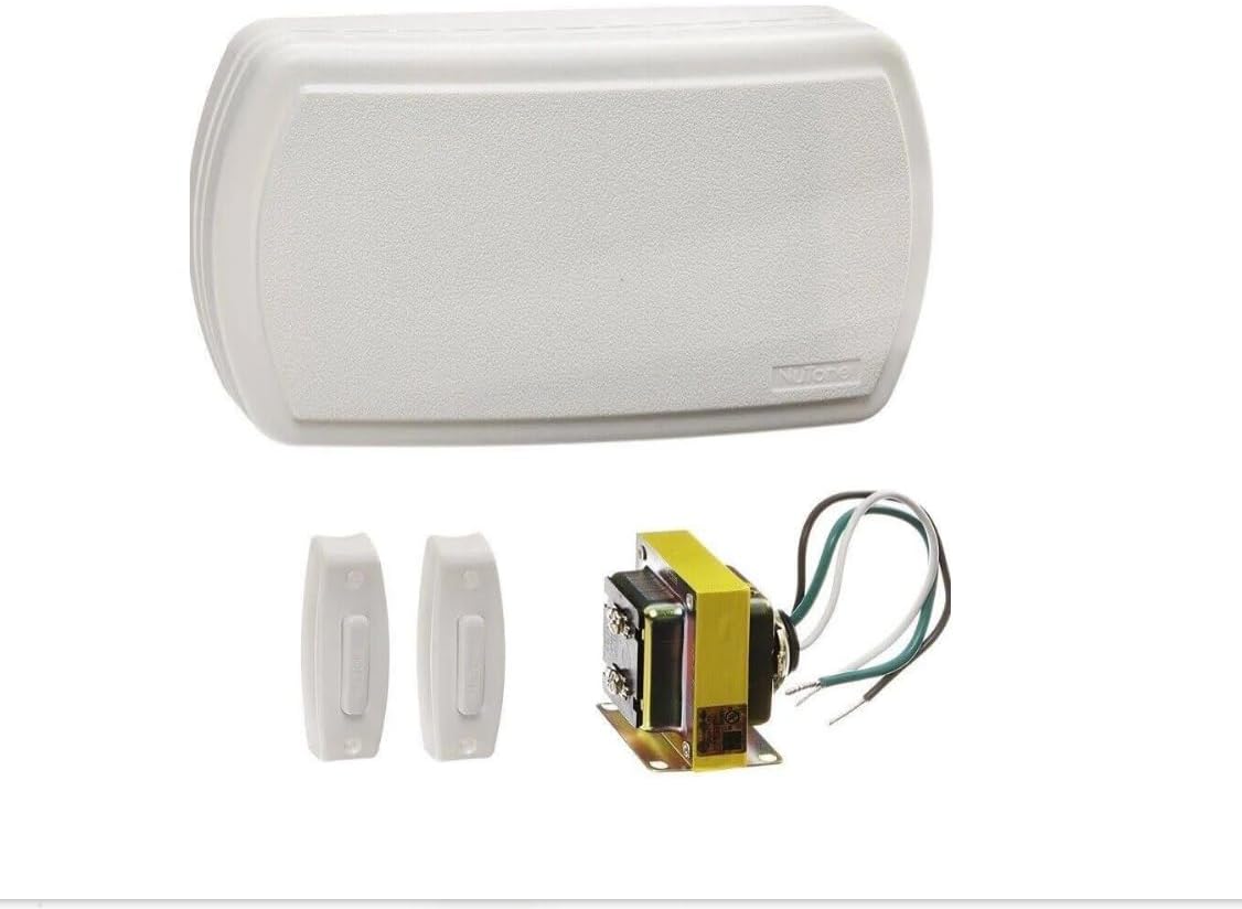 Broan-NuTone Builder Chimes Kit with Lighted Pushbutton, 1, White - BK115LWH