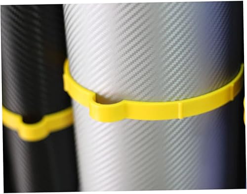 Miniatura 8 de Juego de 4 clips de almacenamiento de vinilo para calcomanías de automóvil, tamaño S, soporte de clip eficiente amarillo para película de vinilo y