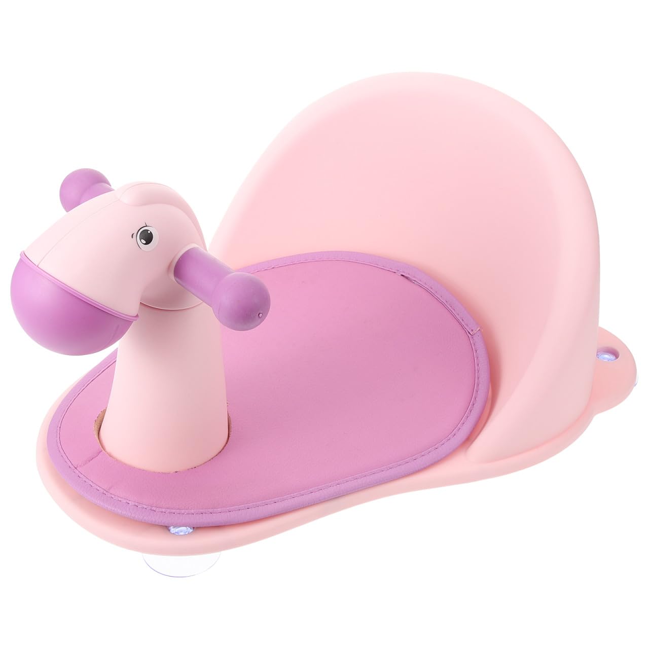 ibasenice Asiento De Baño Para Bebés 6- Antideslizante Silla De Baño De Plástico Seguro y Estable Para Bañera Soporte Para Recién Nacidos (tipo De Caballo)
