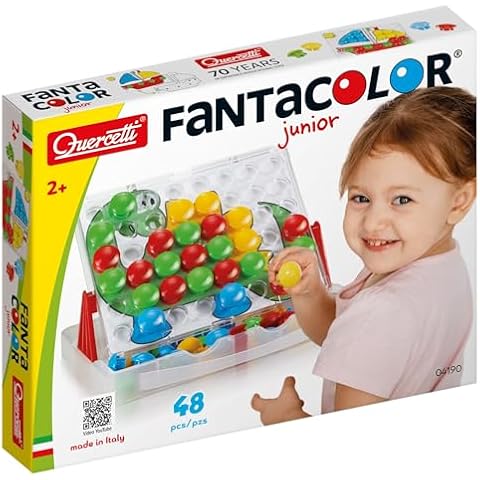 Quercetti Fantacolor Junior Mosaic Pegboard Set Cover