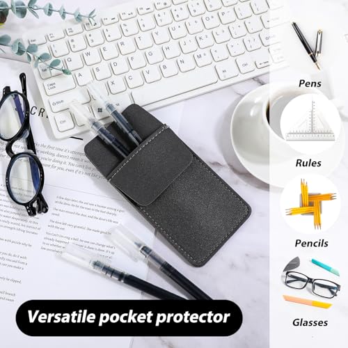 Aeaocvo 599345_2_4VDCK28E Pocket Protector, Pu Leather Pocket Organizer thumb #2