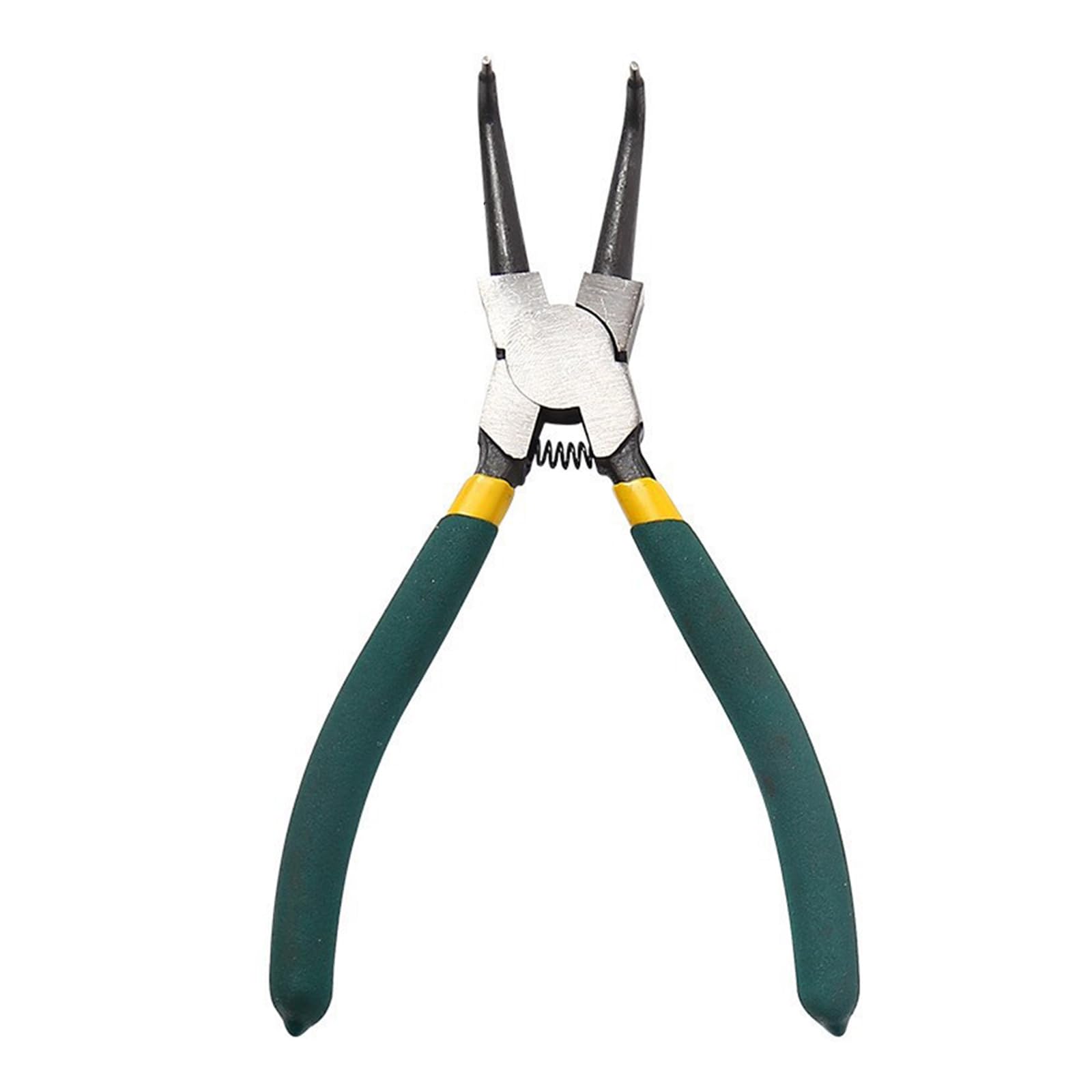 7Inch Double Purpose Circlip Pliers with Bent and Straight Heads for Internal External Spring Rings Removal Spring Clip Removal Tool