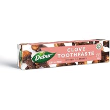 Dabur Herbal Toothpaste - Oral Care with All Natural, Fluoride-Free Formula & Healthy Toothpaste Bliss- Infused Brilliance for a Naturally Fresh Breath- Clove 100ml Pack of 3