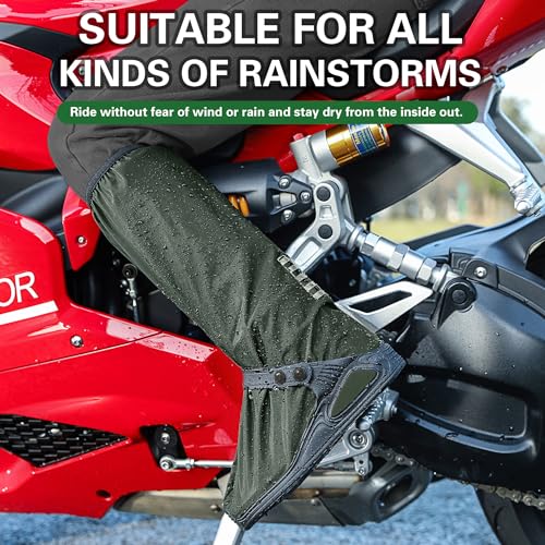 Image of iCreek Waterproof Shoe Covers Reflective Rain Boot Foldable Non-Slip Protective Overshoes for Rainy Day, Hiking, Outdoor