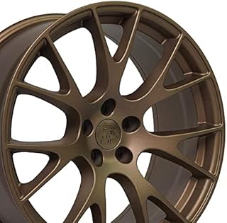 OE Wheels LLC 20 Inch Fits Dodge Challenger Charger SRT8 Magnum Chrysler 300 SRT8 Hellcat Style DG15 20x9 Rims Bronze SET