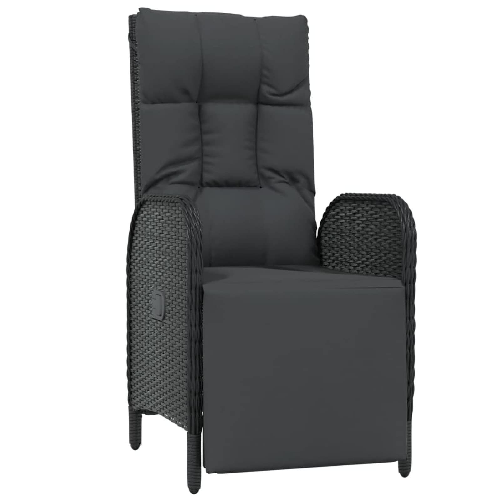3185077 Set da Pranzo da Giardino 7 pz Nero con Cuscini in Polyrattan Testata in Legno,Testata Letto Matrimoniale Muebles Dormitorio Spalliera Letto Testiere per Letto Matrimoniale