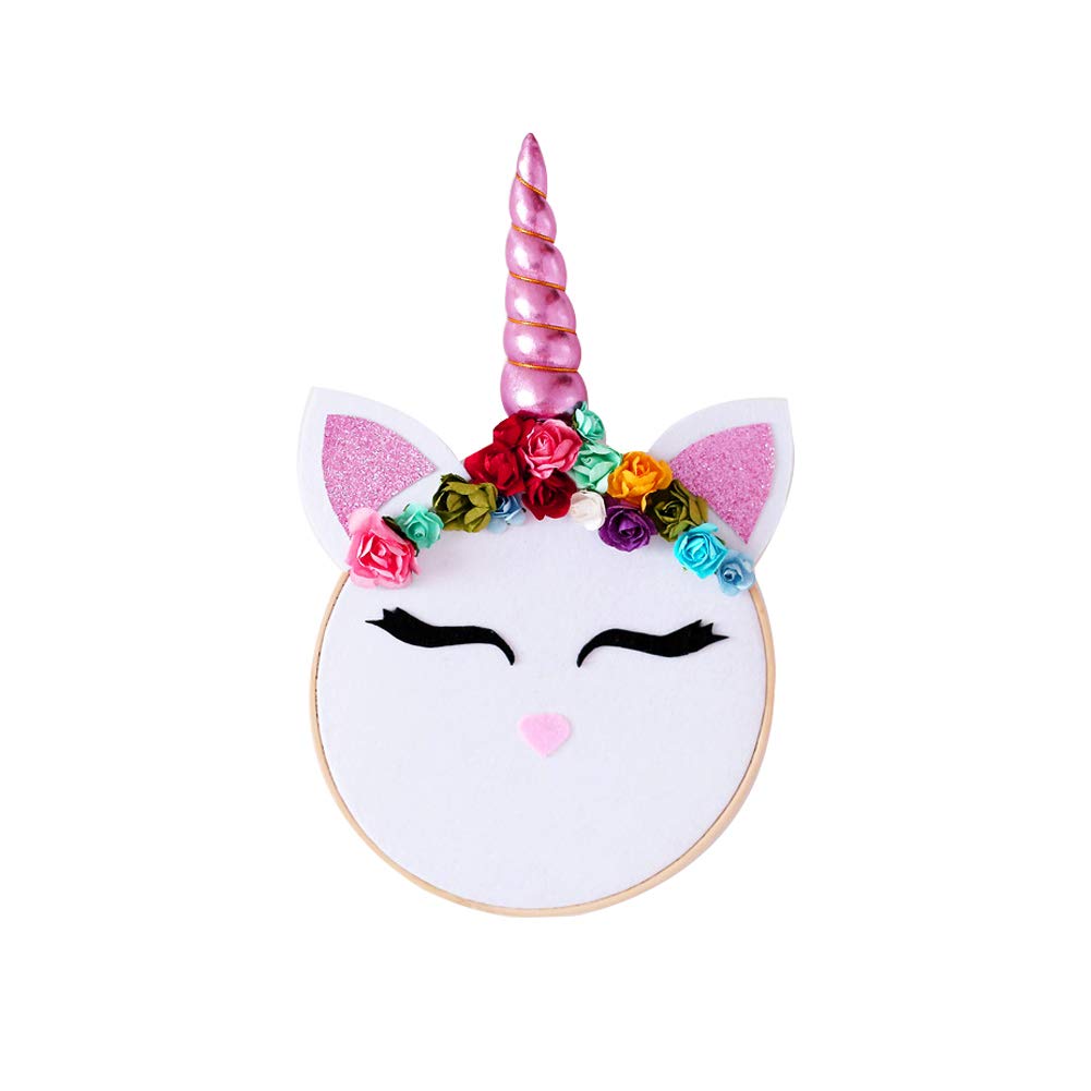 Buy Unicorn Wall Decor Pink Alicorn with Smiley Face Flower Felt
