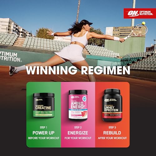 Optimum Nutrition Amino Energy - Pre Workout with Green Tea, BCAA, Amino Acids & Micronized Creatine Monohydrate Powder, Unflavored, Keto Friendly, 60 Serving - image 8
