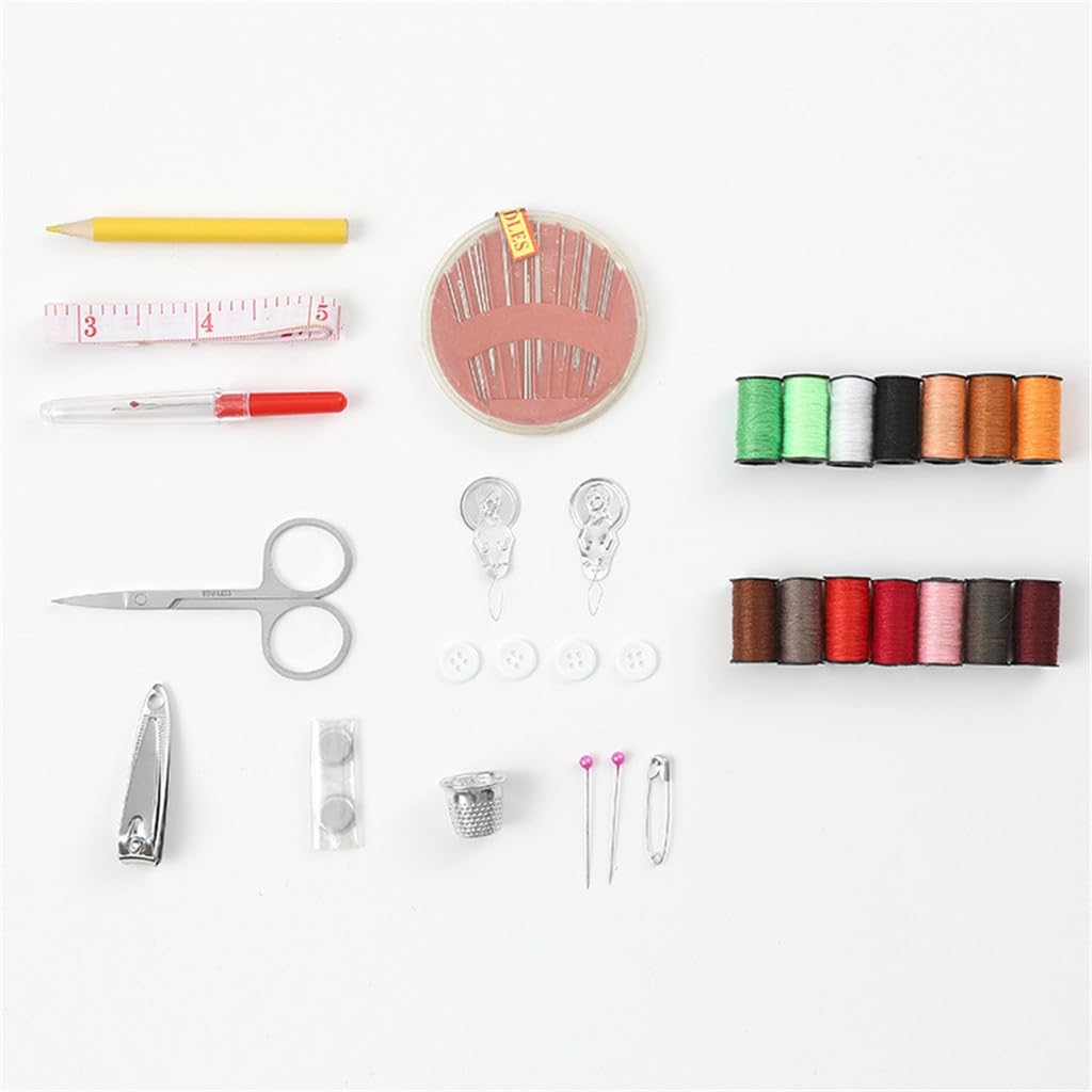 Kit de Costura para el hogar, Caja de Costura Manual, Kit de Costura de Viaje, Kit de Costura Multifuncional