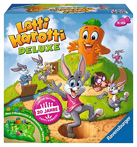 Ravensburger Kinderspiele 20811 - Lotti Karotti Deluxe - Wettlaufspiel für 2 bis 4 Spieler ab 4 Jahren