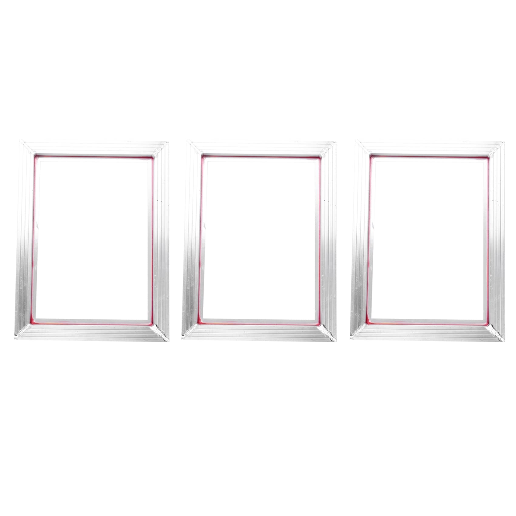 Jnchdghwa White 3X A3 Screen Printing Aluminum Frame 31X41cm With 43T Silk Print Polyester Mesh For Printed Circuit Boards