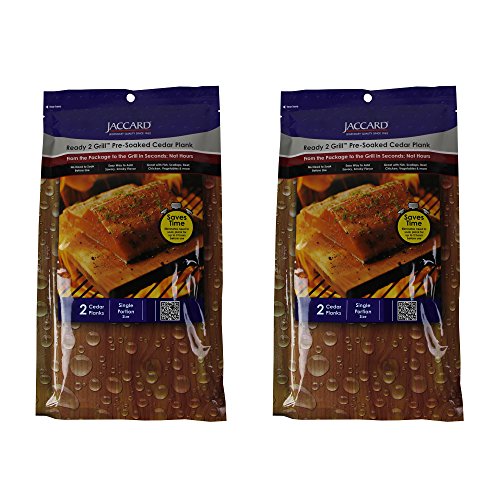 Jaccard Ready to Grill Pre-Soaked Large Cedar Plank [Set of 2]